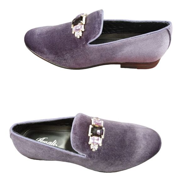 MEN\'S AMALI VELVET SLIP ON LOAFER WITH JEWELED BIT & MATCHING PIPING. FABIO O58 main image 7